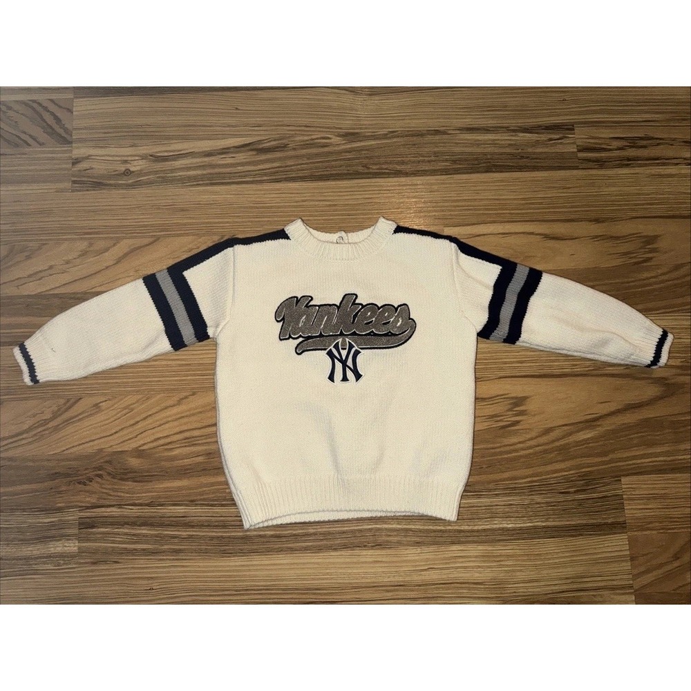 New York Yankees 2T Sweater  WEAR By Erin Andrew's White & Blue 24M